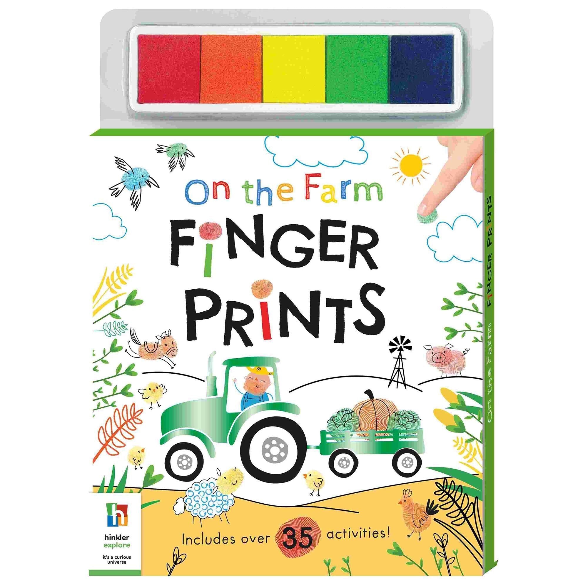 Hinkler On The Farm Finger Print Art Book