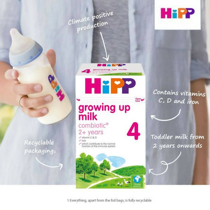 HiPP 4 Growing up Baby Milk Powder from 2 years onwards (4 x 600g)