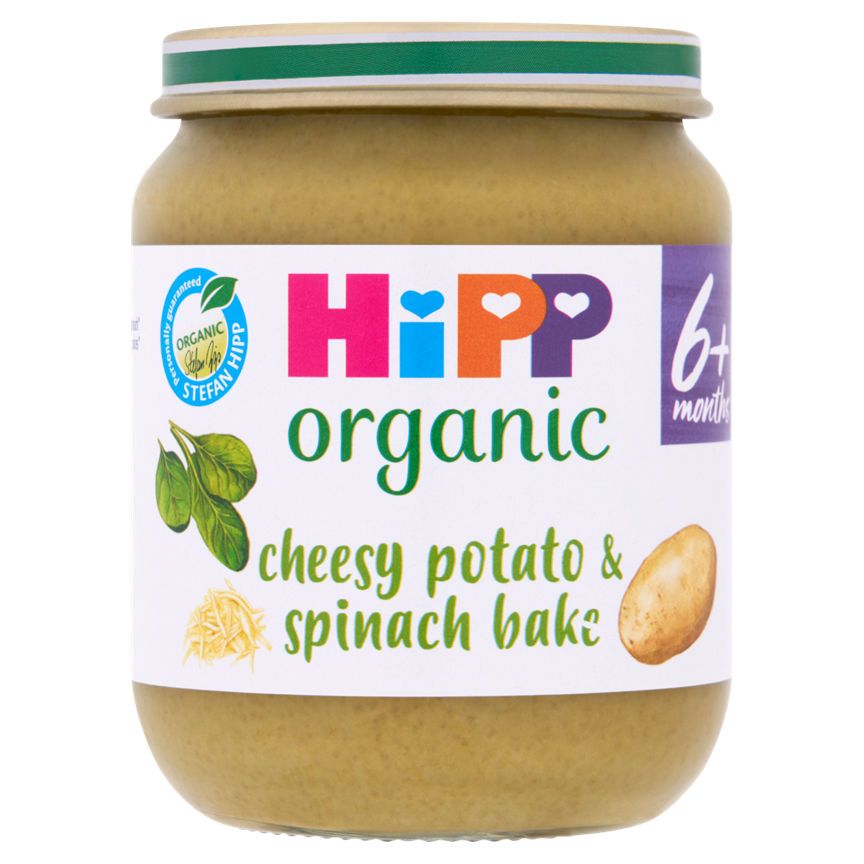 HiPP Cheesy Potato & Spinach Bake Baby Food Jar 6+ Months