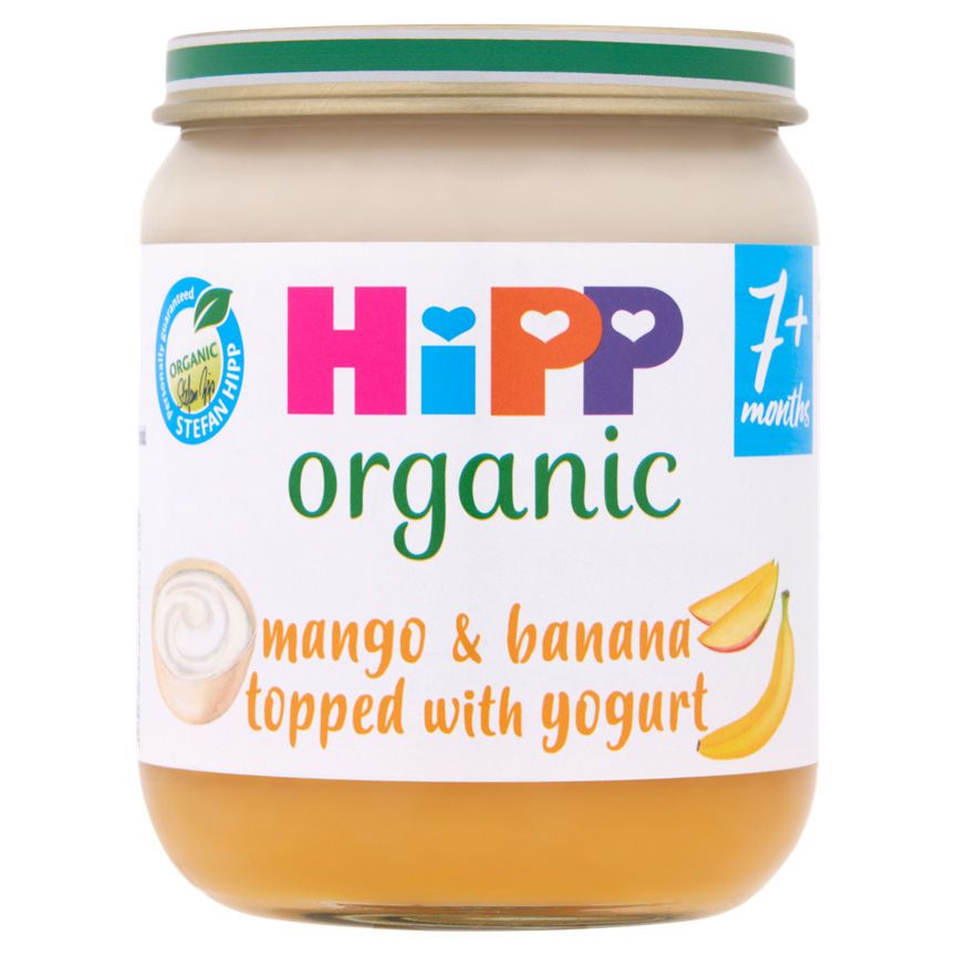 HiPP Fruit Layer Mango &amp;amp; Banana Topped With Yogurt Baby Food Jar 7+ Months