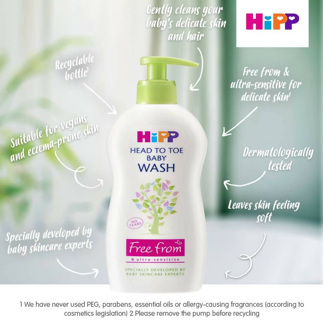 HiPP Head to toe baby wash (400ml)