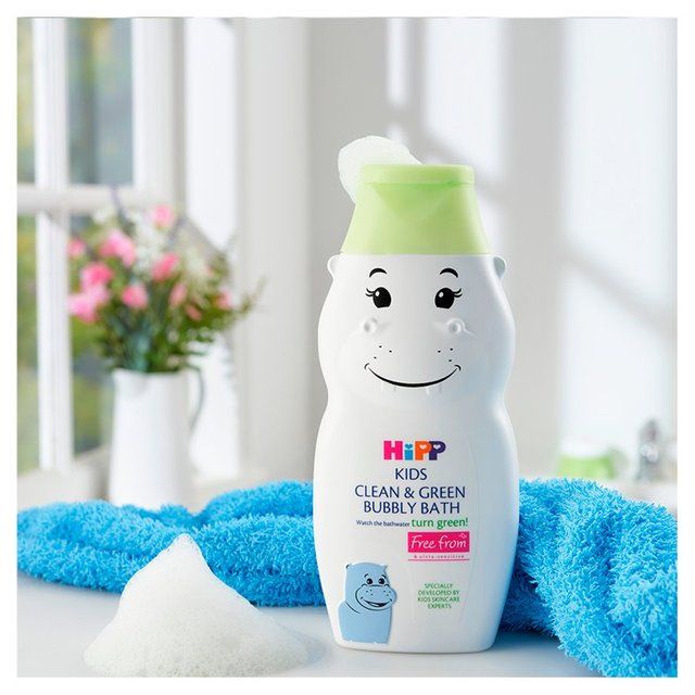 HiPP Kids Clean & Green Bubble Bath Hippo for Sensitive Skin    380g