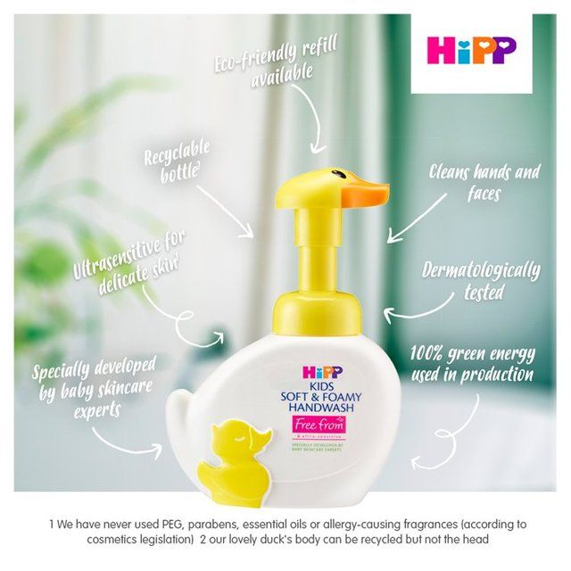 HiPP Kids Soft &amp;amp; Foamy Handwash Duck for Sensitive Skin   250ml