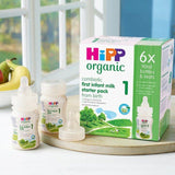 HiPP Organic 1 First Infant Baby Milk Formula Starter Pack From Birth   6 x 90ml