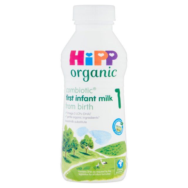 HiPP Organic 1 First Infant Baby Milk Liquid Formula From Birth    470ml