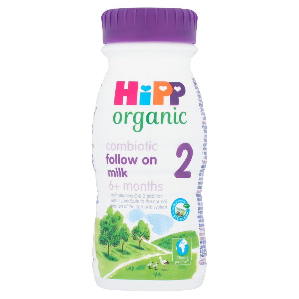 HiPP Organic 2 Follow On Baby Milk Ready To Feed Liquid Formula From 6 Months 200ml