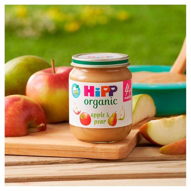 HiPP Organic Apple &amp;amp; Pear Baby Food Jar 4+ Months    125g