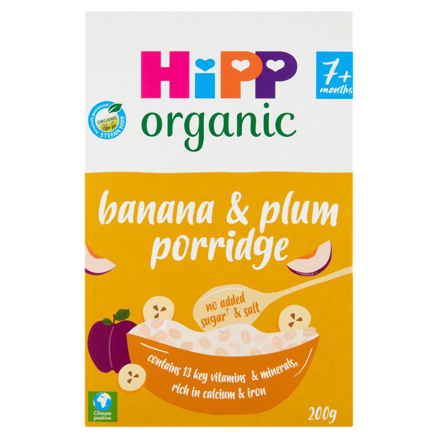 HiPP Organic Banana &amp;amp; Plum Porridge 7+ Months