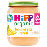 HiPP Organic Banana Rice Cereal Baby Food Jar 4+ Months 125g