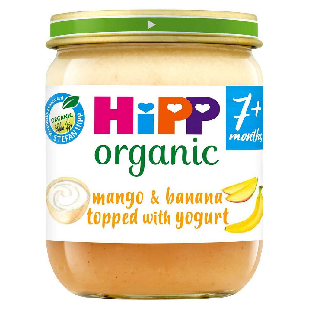 HiPP Organic Mango & Banana Topped With Yogurt Baby Food Jar 7+ Months 160g