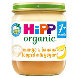 HiPP Organic Mango &amp;amp; Banana Topped With Yogurt Baby Food Jar 7+ Months 160g