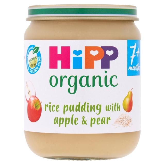 HiPP Organic Rice Pudding with Apple &amp;amp; Pear Baby Food 7+ months   160g