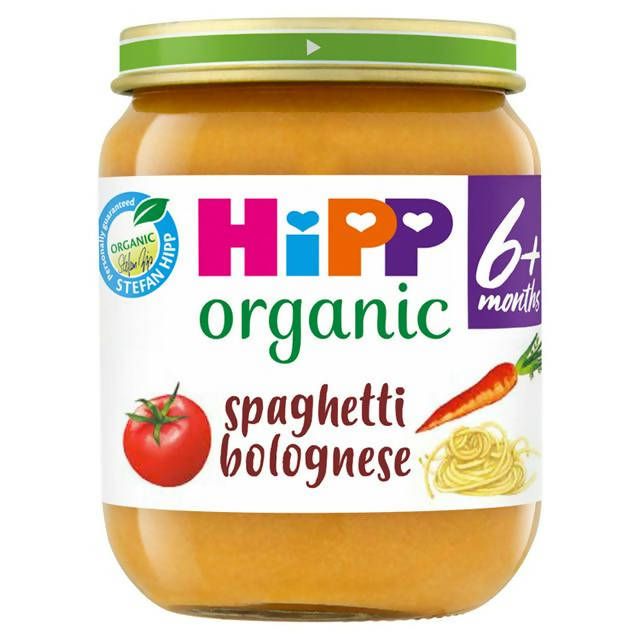 HiPP Organic Spaghetti Bolognese Baby Food Jar 6+ Months 125g