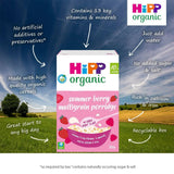 HiPP Organic Summer Berry Multigrain Porridge Baby Cereal 10+ Months (4 x 200g)