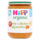 HiPP Organic Veg &amp;amp; Chicken Noodles Baby Food Jar 7+ Months 190g