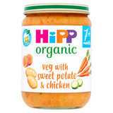 HiPP Organic Veg With Sweet Potato &amp;amp; Chicken Baby Food Jar 7+ Months 190g