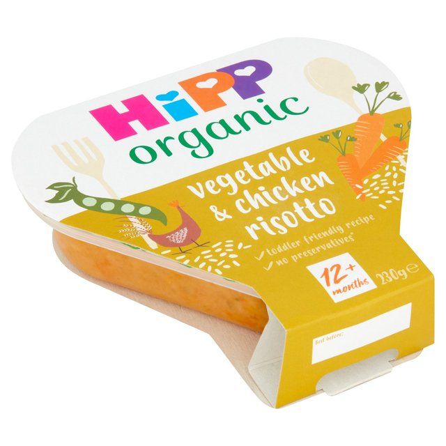 HiPP Organic Vegetable &amp;amp; Chicken Risotto Toddler Tray Meal 1-3 Years    230g