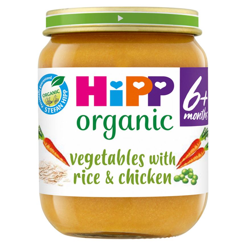 HiPP Vegetables With Rice And Chicken Baby Food Jar 6+ Months