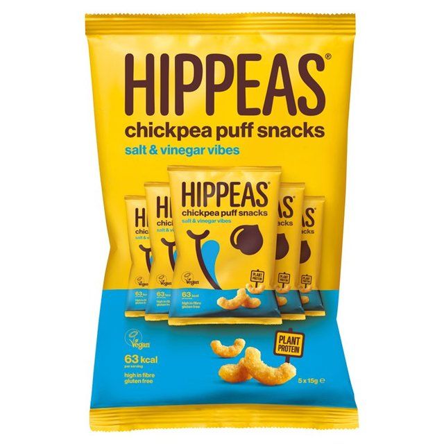 Hippeas Chickpea Puffs - Salt &amp;amp; Vinegar Multipack   5 per pack