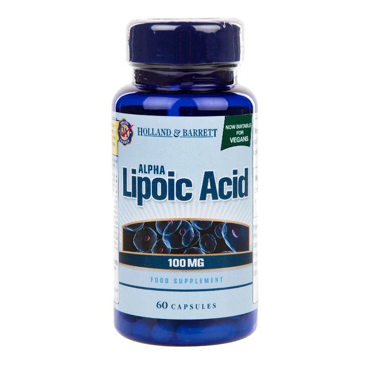 Holland &amp;amp; Barrett Alpha Lipoic Acid 100mg 60 Capsules