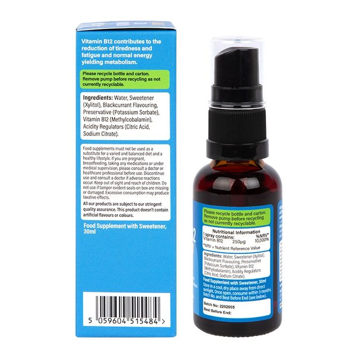 Holland &amp;amp; Barrett B12 250ug 30ml Spray