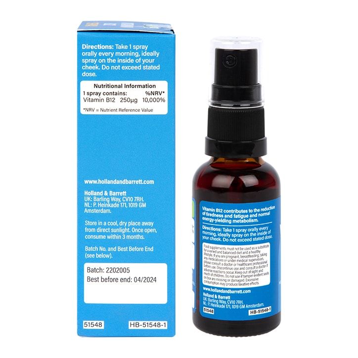 Holland &amp;amp; Barrett B12 250ug 30ml Spray