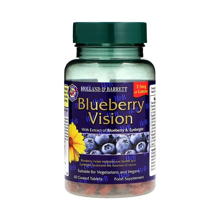 Holland &amp;amp; Barrett Blueberry Vision 60 Capsules