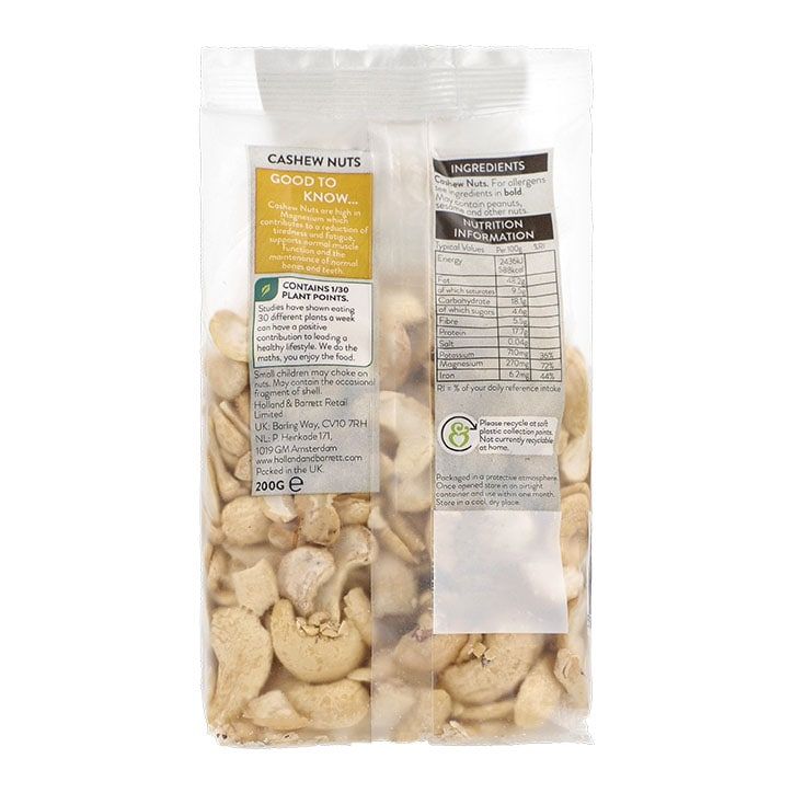 Holland &amp;amp; Barrett Cashew Splits 200g