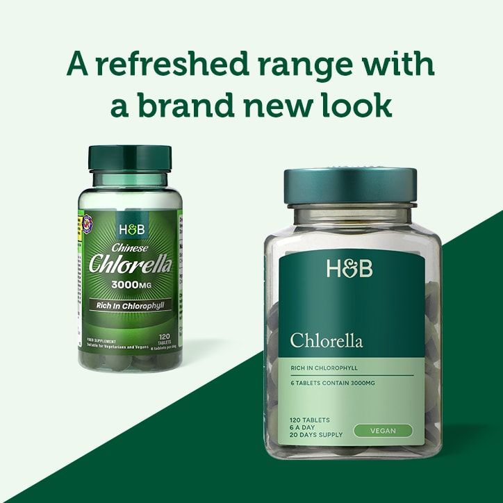 Holland &amp;amp; Barrett Chinese Chlorella Rich in Chlorophyll 120 Tablets 3000mg