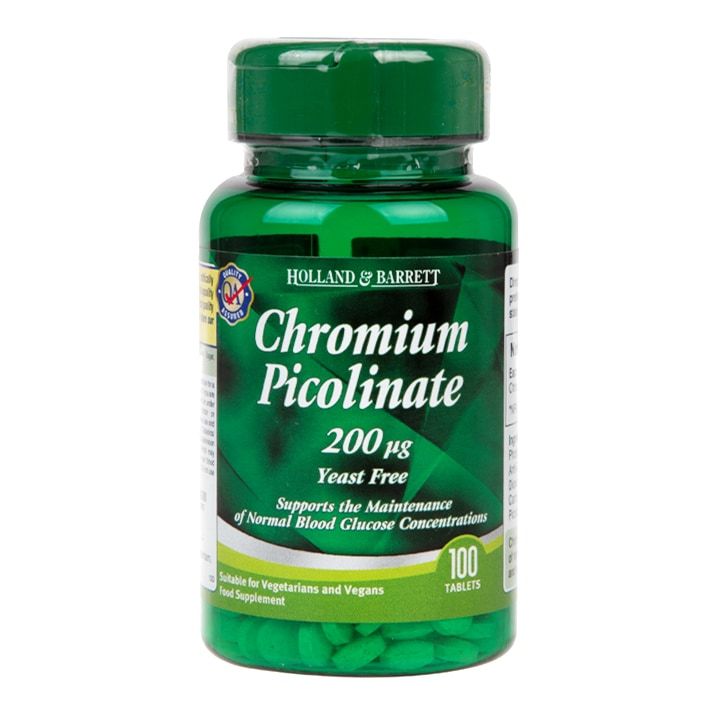 Holland & Barrett Chromium Picolinate 100 Tablets 200ug