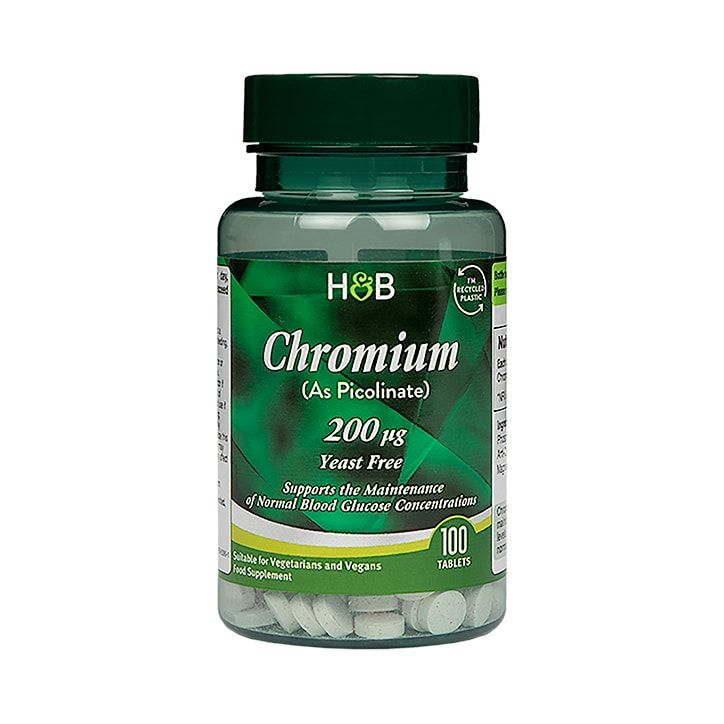 Holland & Barrett Chromium Picolinate 100 Tablets 200ug