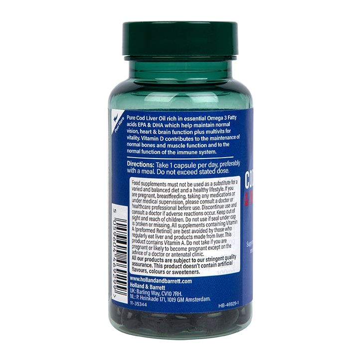 Holland &amp;amp; Barrett Cod Liver Oil &amp;amp; Multivitaminen
