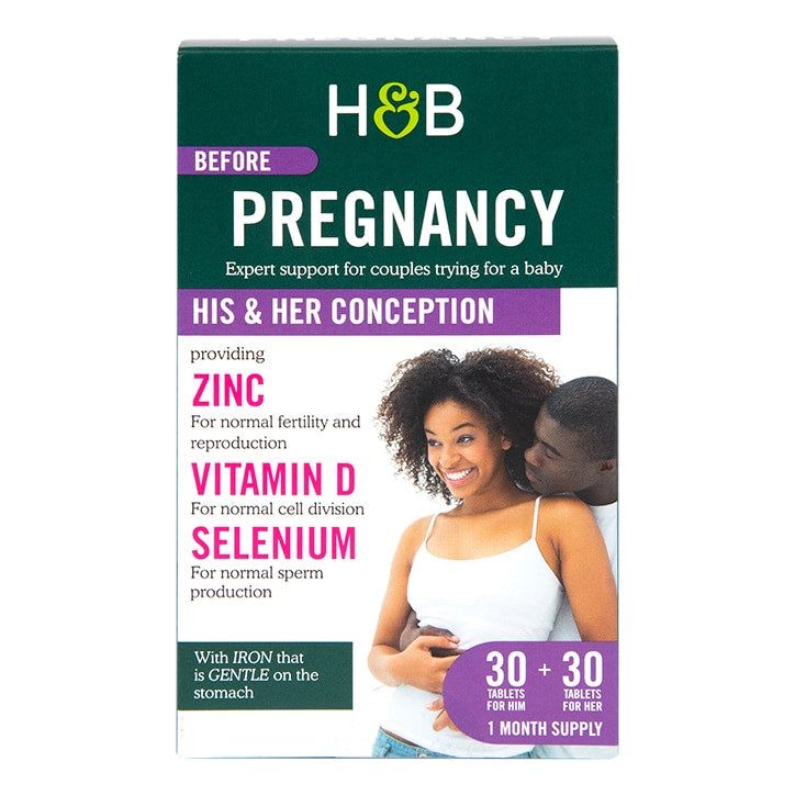 Holland &amp;amp; Barrett Conception Support For Him &amp;amp; Her 30+30 Tablets