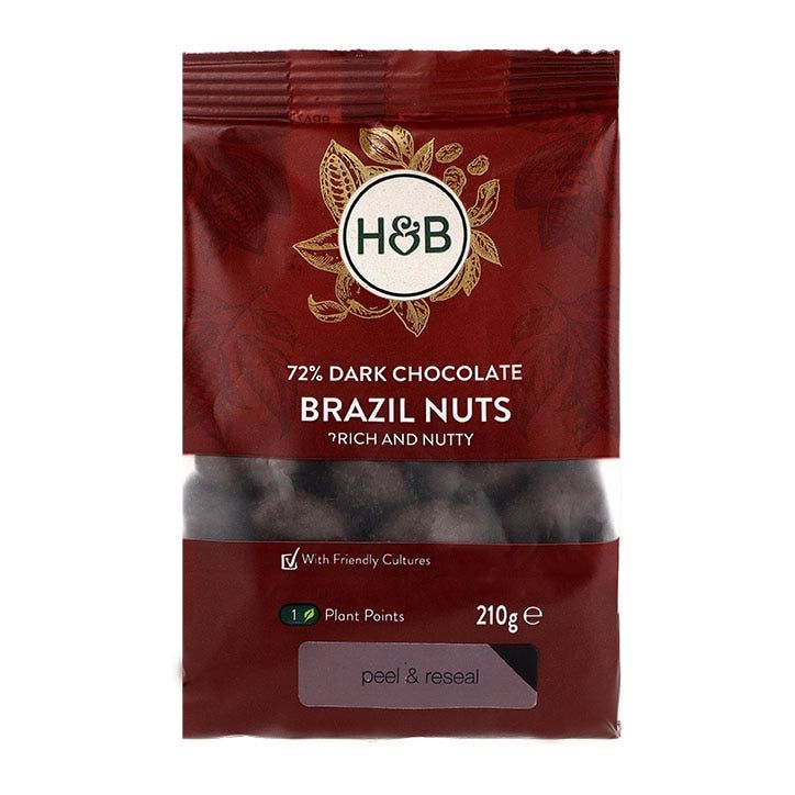 Holland &amp;amp; Barrett Dark Chocolate Brazil Nuts 210g