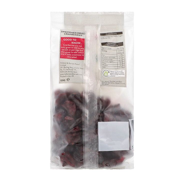 Holland & Barrett Dried Cranberries 120g