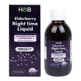 Holland &amp;amp; Barrett Elderberry Night time with Vitamin C&amp;amp;D, Zinc &amp;amp; Chamomile 200ml Liquid