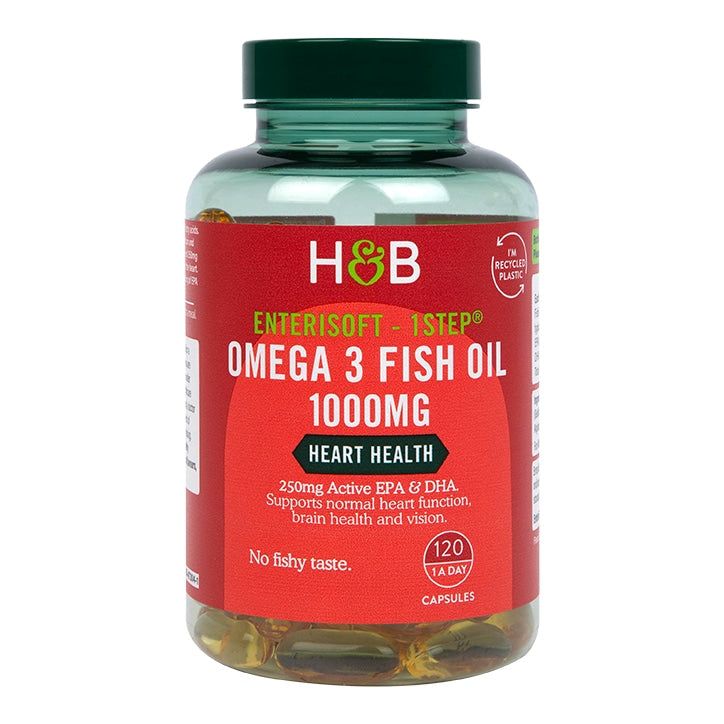 Holland &amp;amp; Barrett Enteric Coated Omega 3 Fish Oil 1000mg 120 Capsules