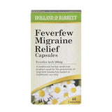 Holland &amp;amp; Barrett Feverfew Migraine Relief 60 Capsules 100mg