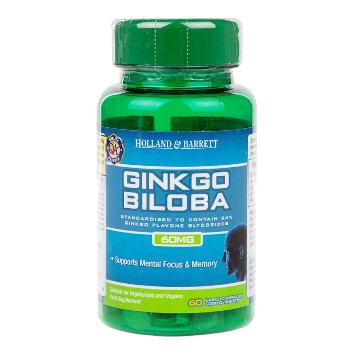 Holland & Barrett Ginkgo Biloba 60 Tablets 60mg