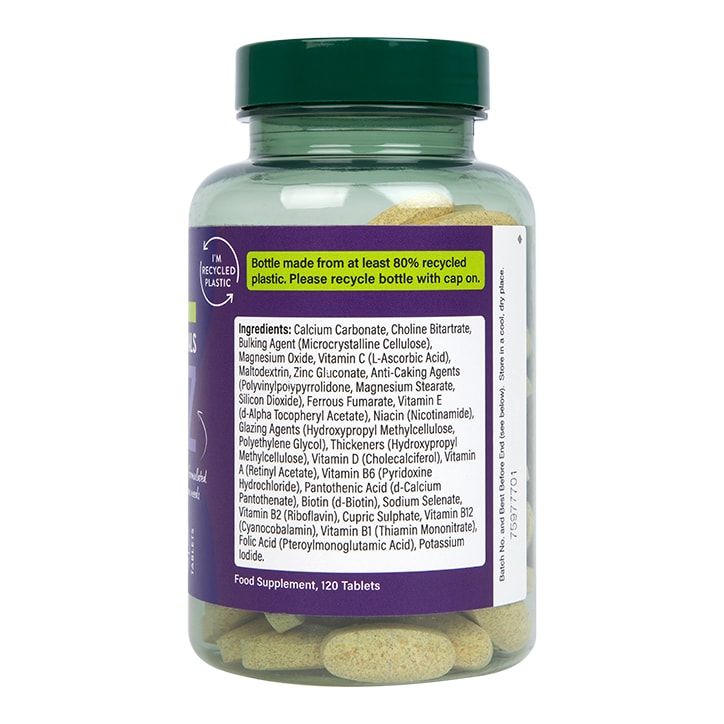 Holland &amp;amp; Barrett High Strength ABC to Z Vegan Multivitamins 120 Tablets