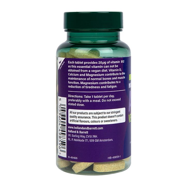 Holland & Barrett High Strength ABC to Z Vegan Multivitamins 60 Tablets