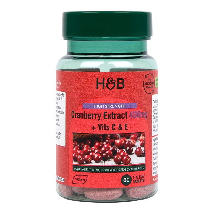 Holland &amp;amp; Barrett High Strength Cranberry Extract 400mg 60 Tablets