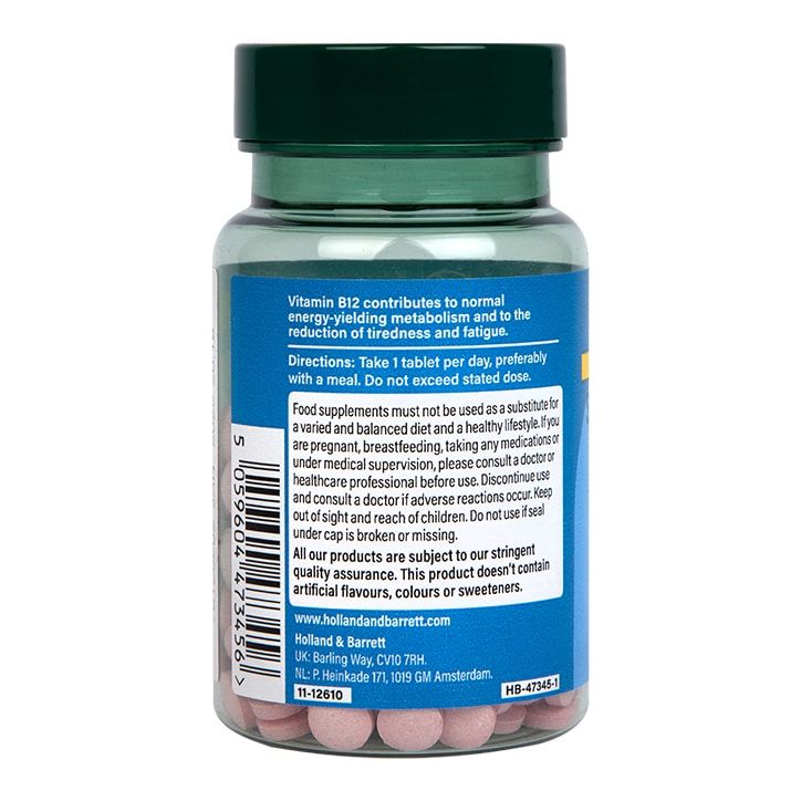 Holland &amp;amp; Barrett High Strength Slow Release Vitamin B12 1000ug 180 Tablets
