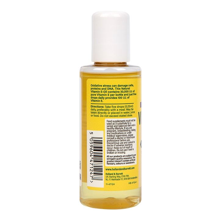 Holland & Barrett High Strength Vitamin E Oil Lemon Flavour 75ml