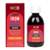 Holland &amp;amp; Barrett Iron + B Vits, Vit C &amp;amp; Minerals 250ml Liquid