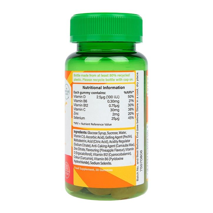 Holland &amp;amp; Barrett Kids Vitamin C Immune Support Pineapple Flavour 30 Gummies