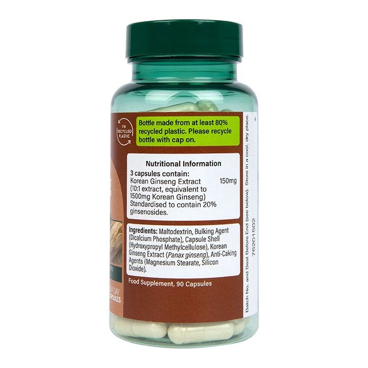 Holland &amp;amp; Barrett Korean Ginseng 90 Capsules