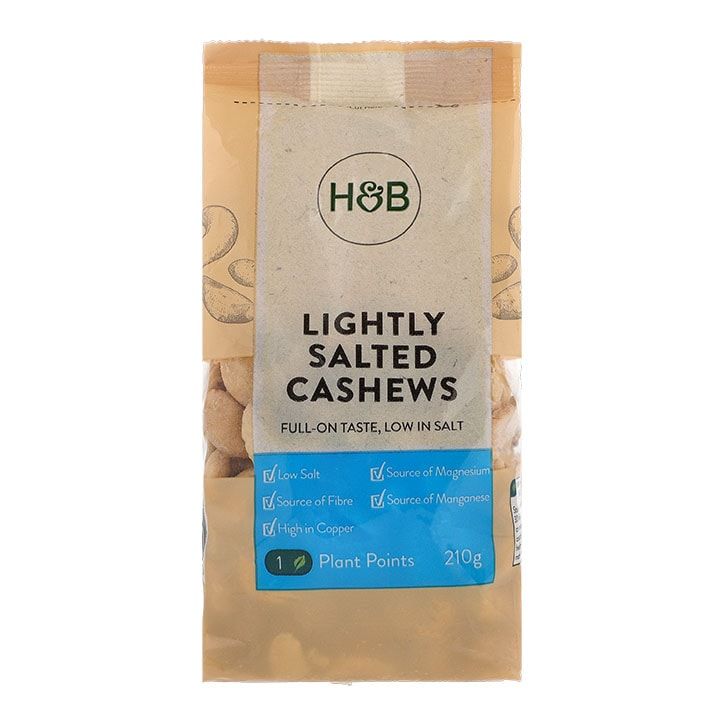 Holland &amp;amp; Barrett Lightly Salted Cashews 210g