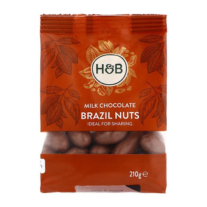 Holland &amp;amp; Barrett Milk Chocolate Brazil Nuts 210g