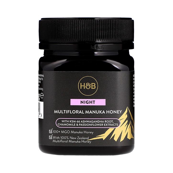 Holland & Barrett Night Multifloral Manuka Honey (with Ashwagandha, Chamomile & Passionflower) 250g